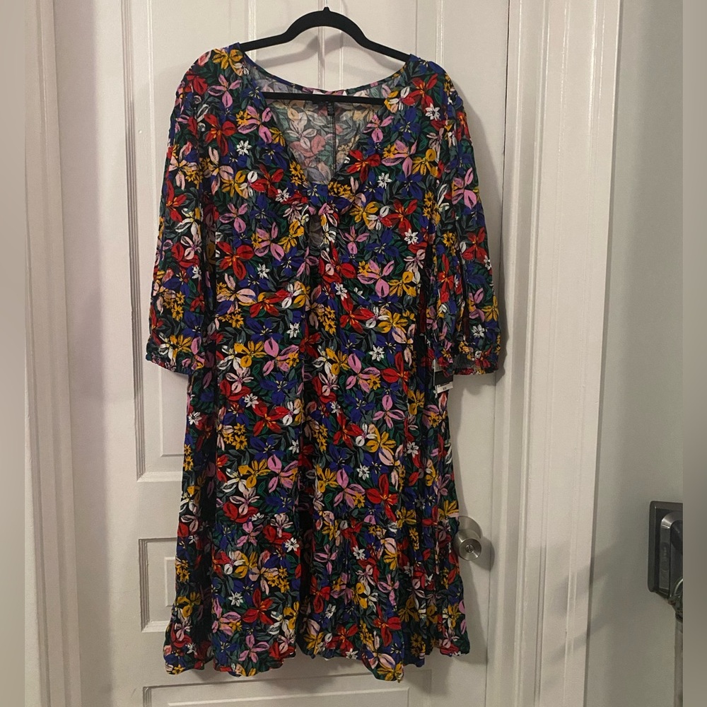 Eloquii Elements Multifloral Dress
